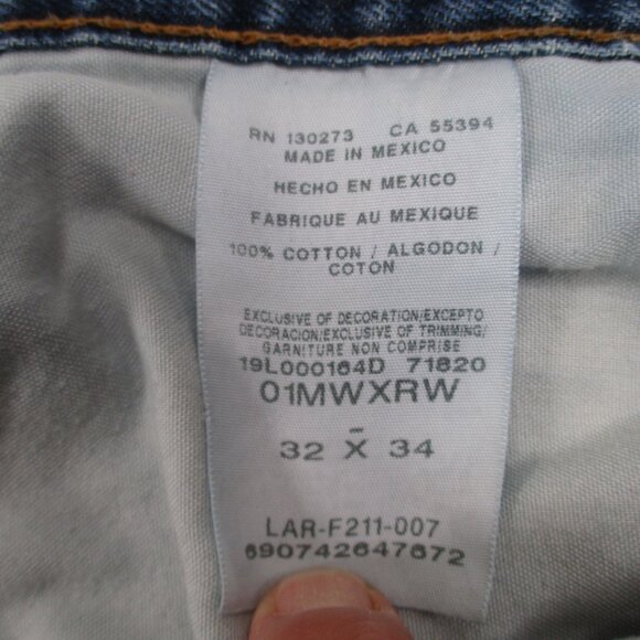 WRANGLER 20X  Denim Blue Jeans Men's 32‎ Inseam 33.5" - Picture 15 of 16